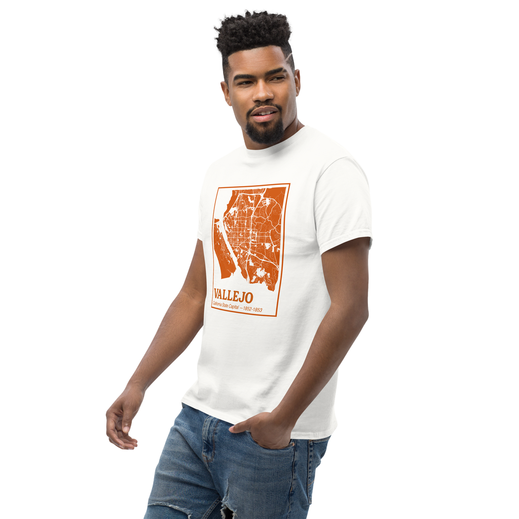 Vallejo Map Tee (Amber Orange)